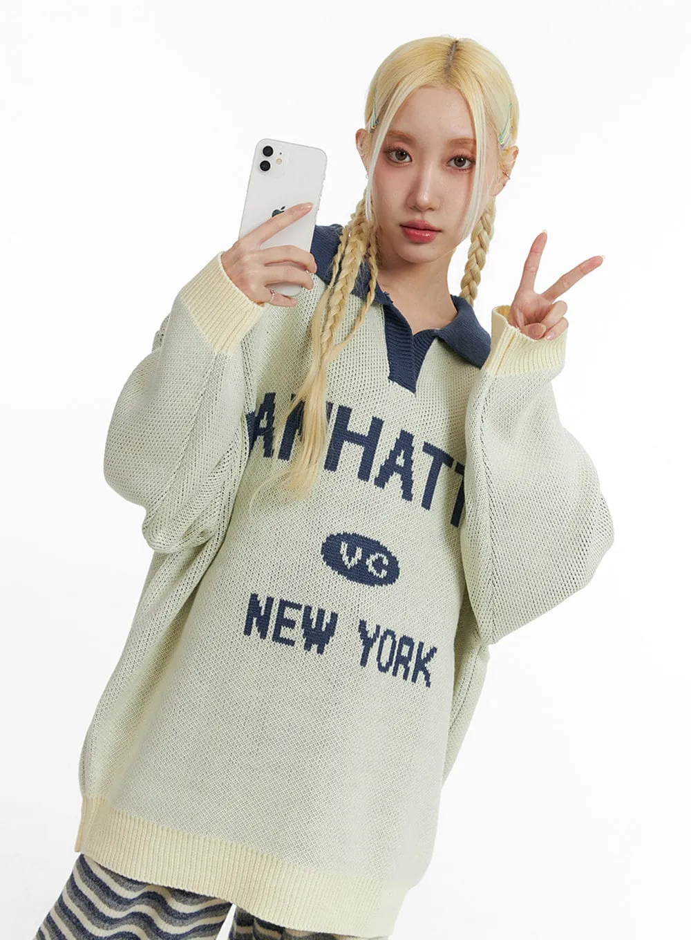 Manhattan Oversized Knit Sweater IF408