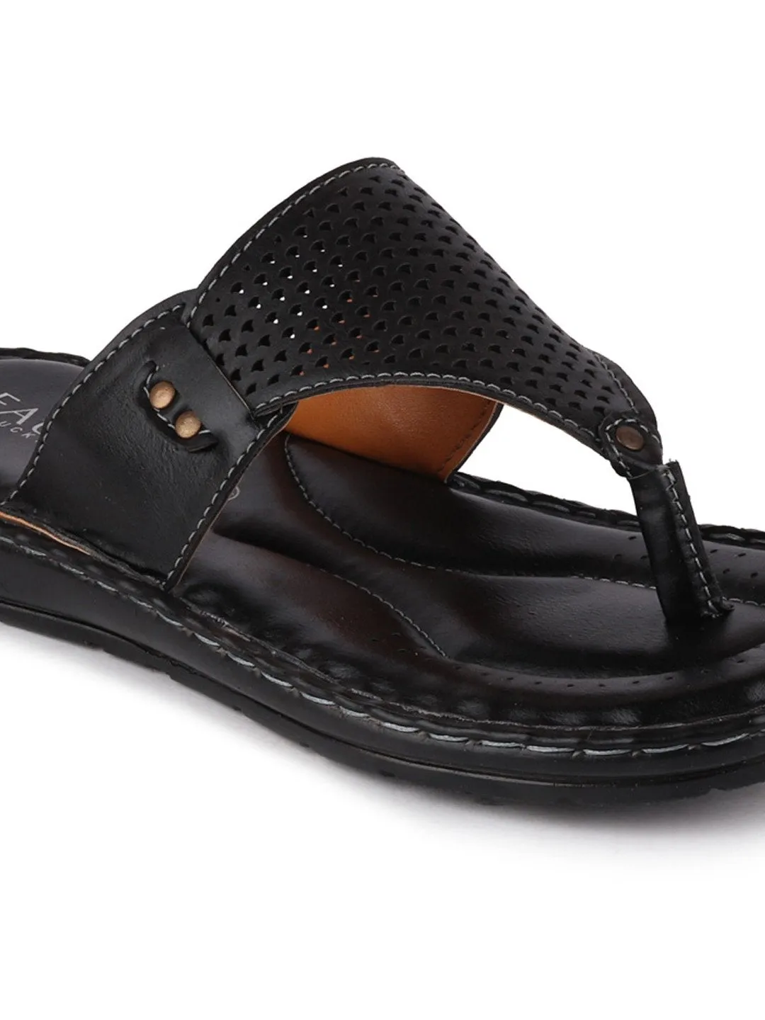 Men Black Formal Slip-On Slippers