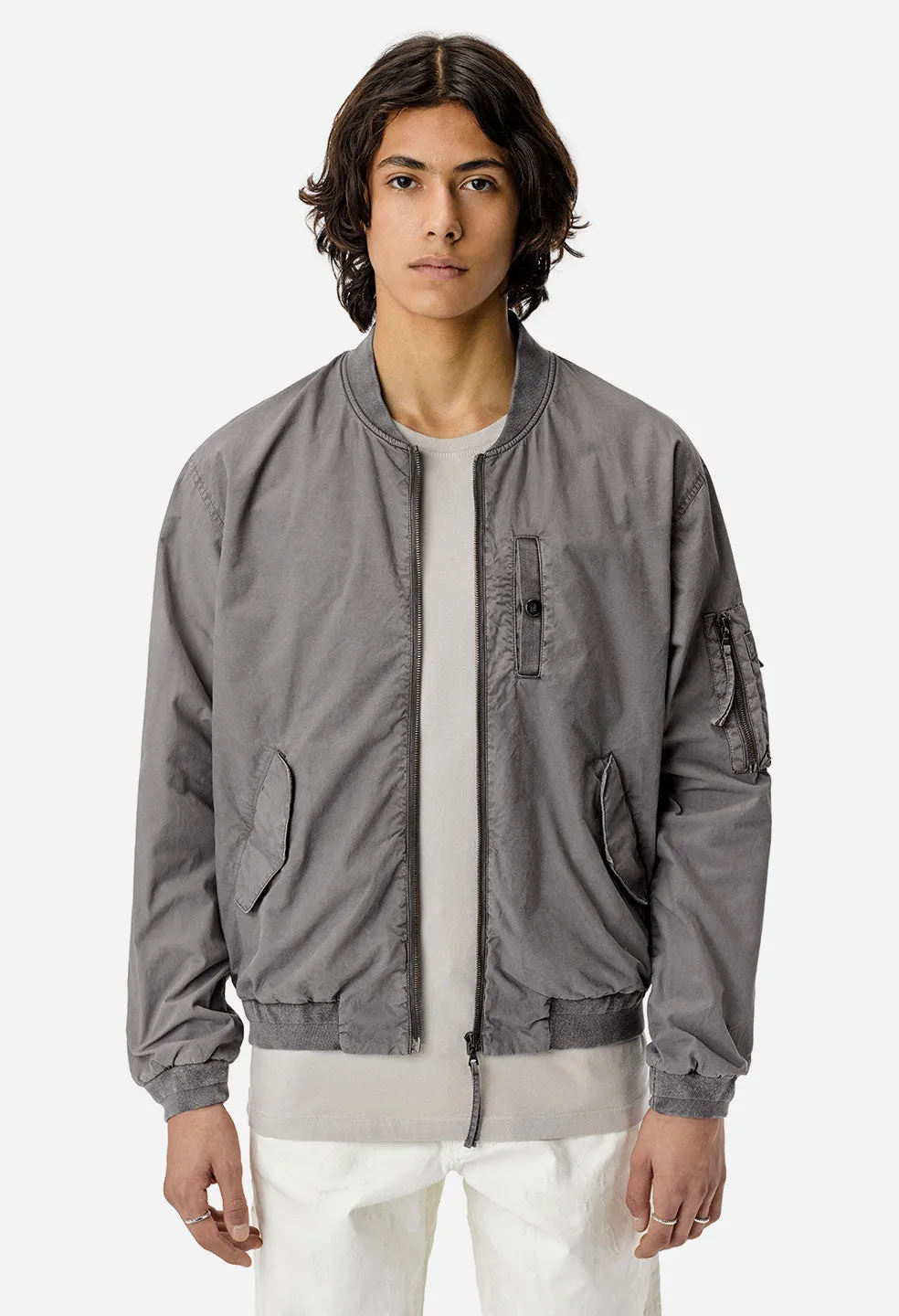 Military Flight Jacket / Charcoal