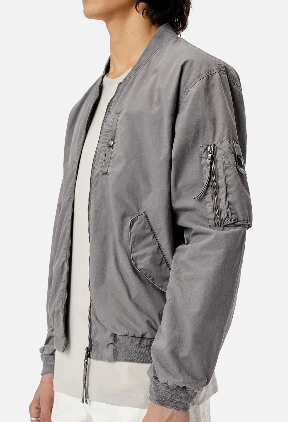 Military Flight Jacket / Charcoal