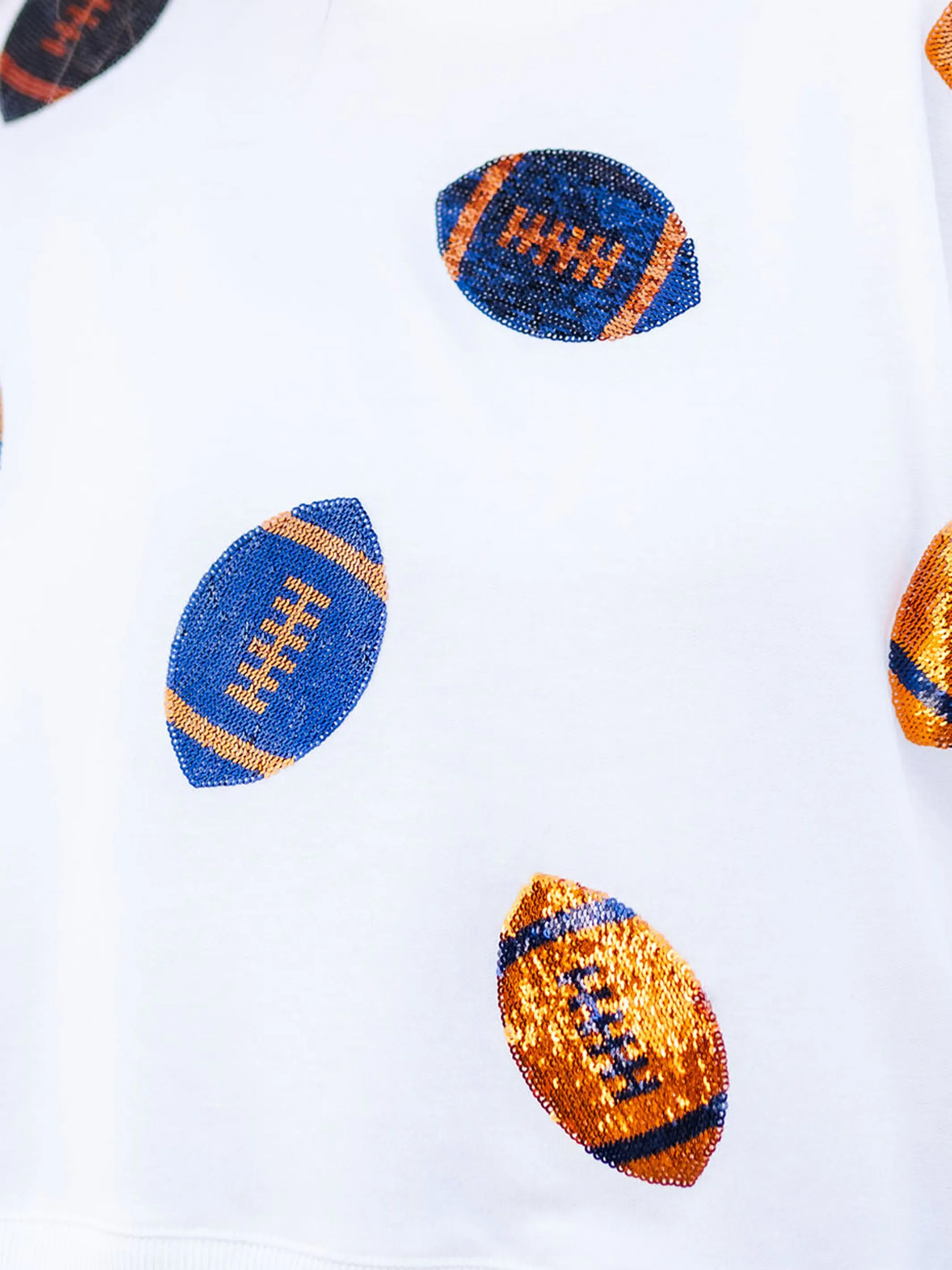 Millie Sweatshirt | Footballs Navy   Orange