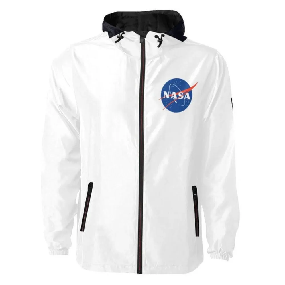 NASA Meatball Logo Quilted Windbreaker for Men