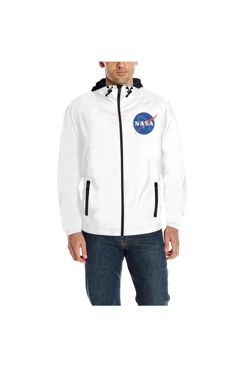 NASA Meatball Logo Quilted Windbreaker for Men