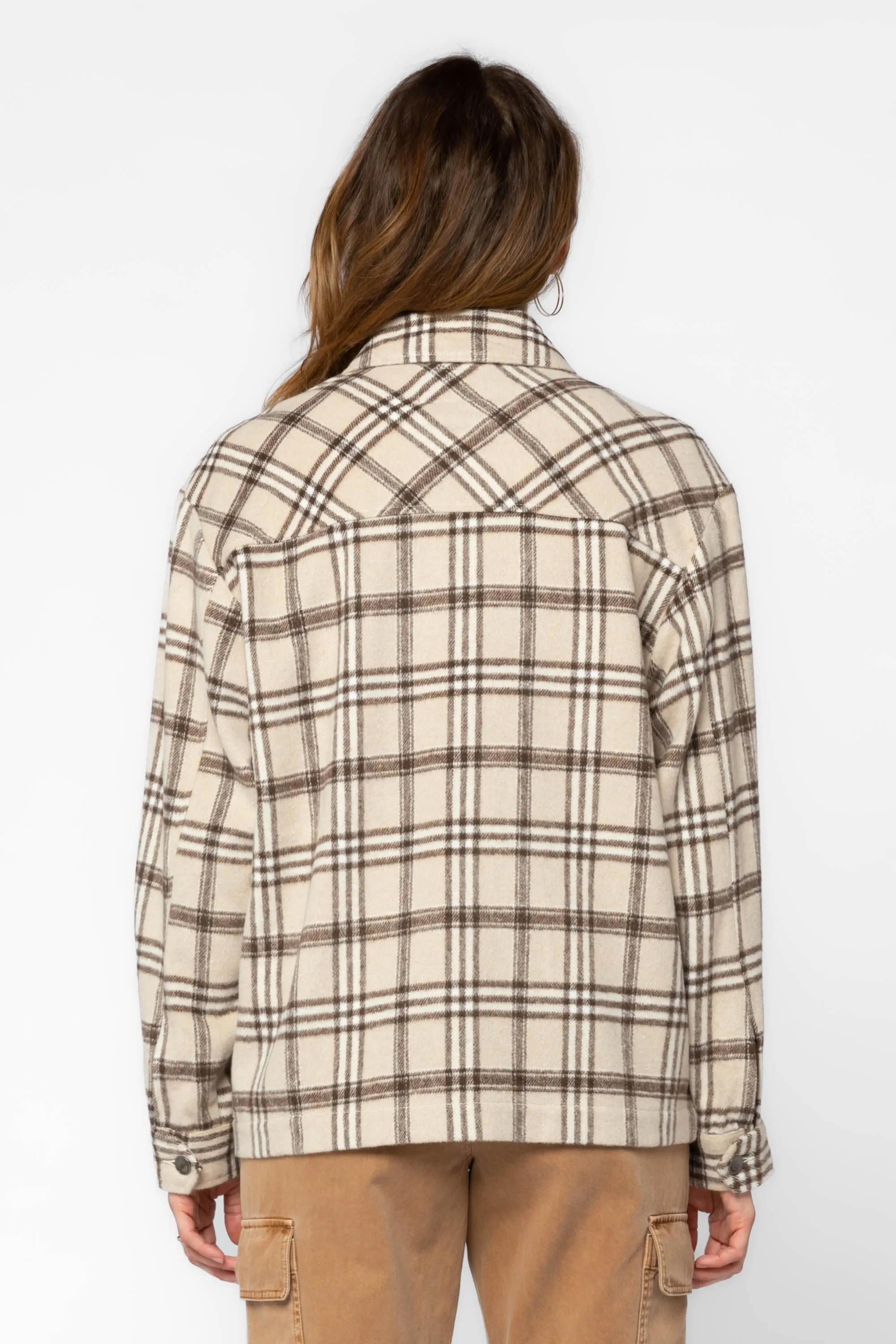 Nola Camel Plaid Shacket