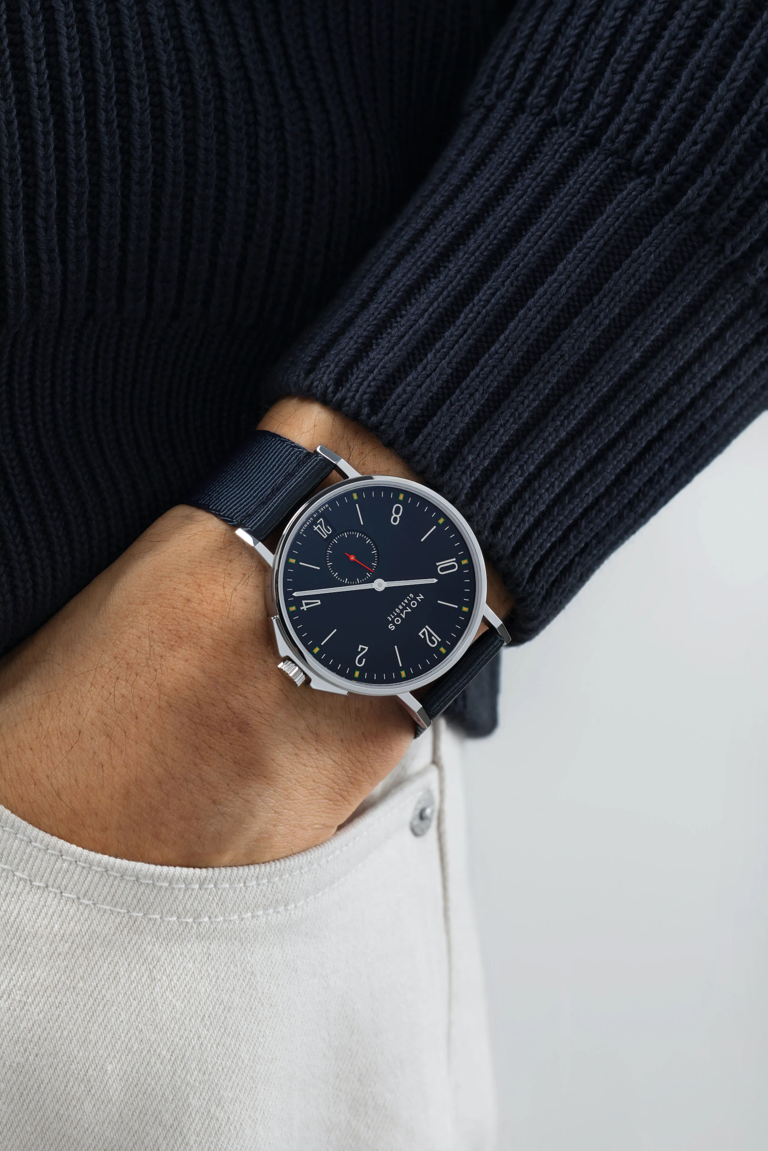 NOMOS Ahoi Date Atlantic 40mm Clear Back | Ref. 558