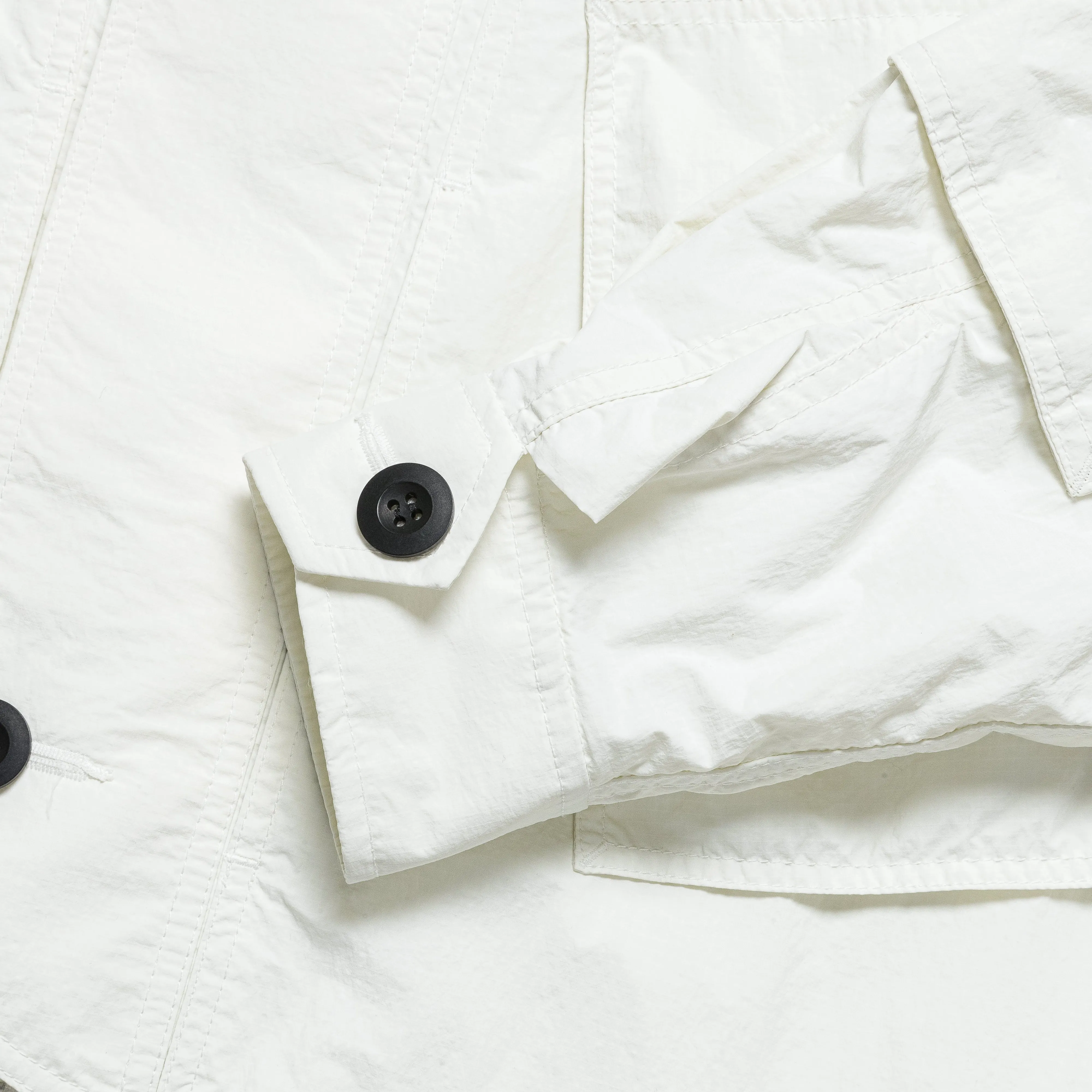 Nylon Rip-Stop Overshirt - White