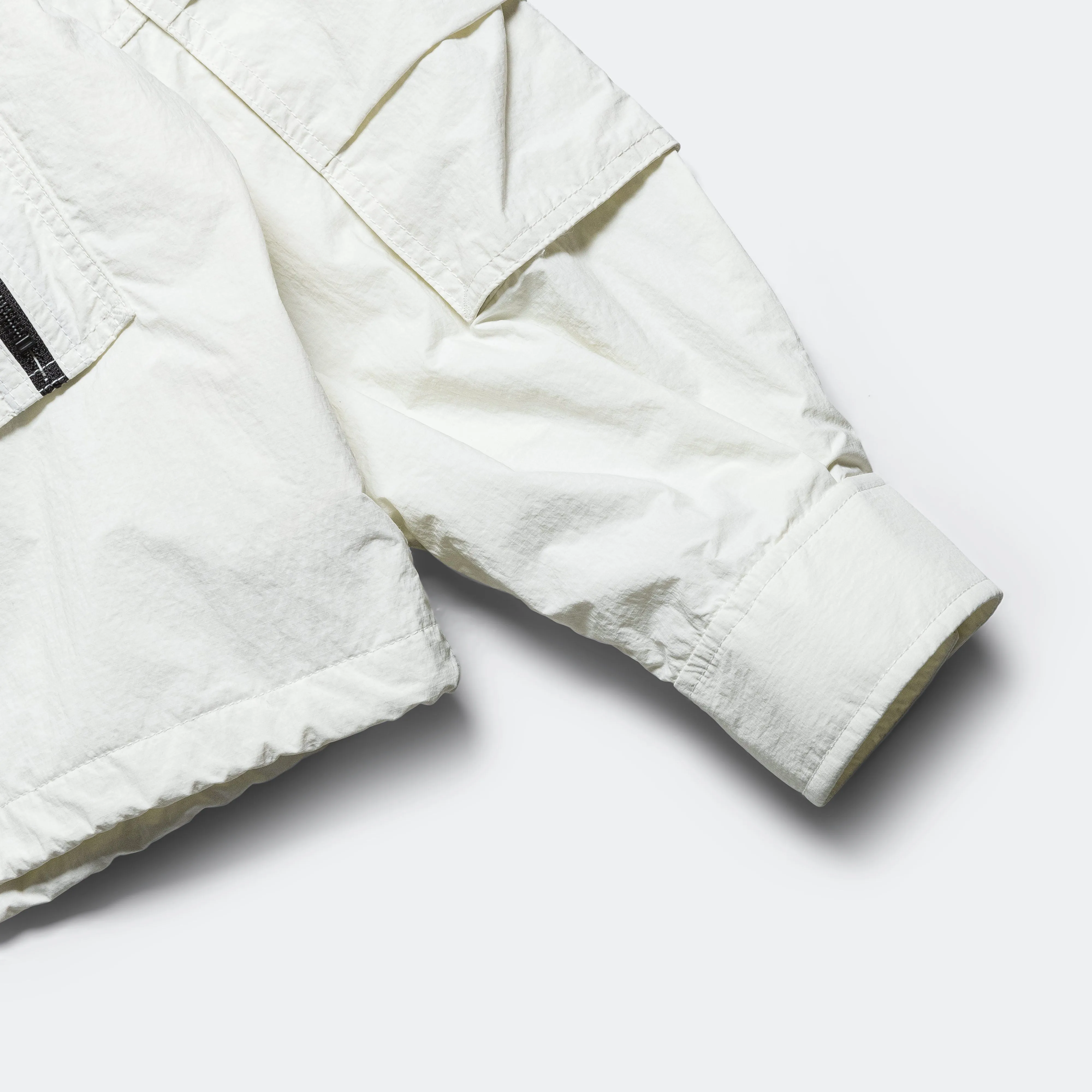 Nylon Rip-Stop Overshirt - White