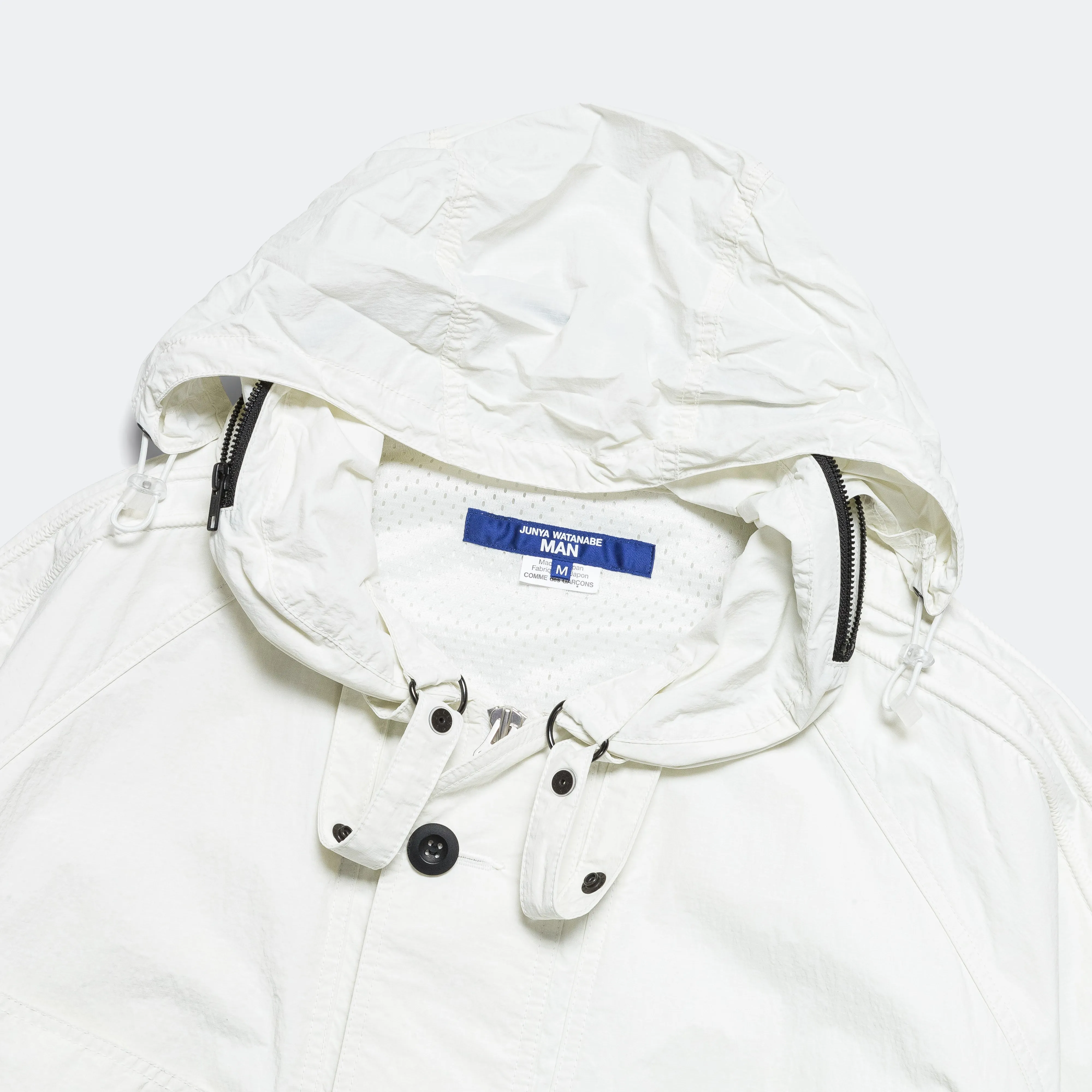 Nylon Rip-Stop Overshirt - White