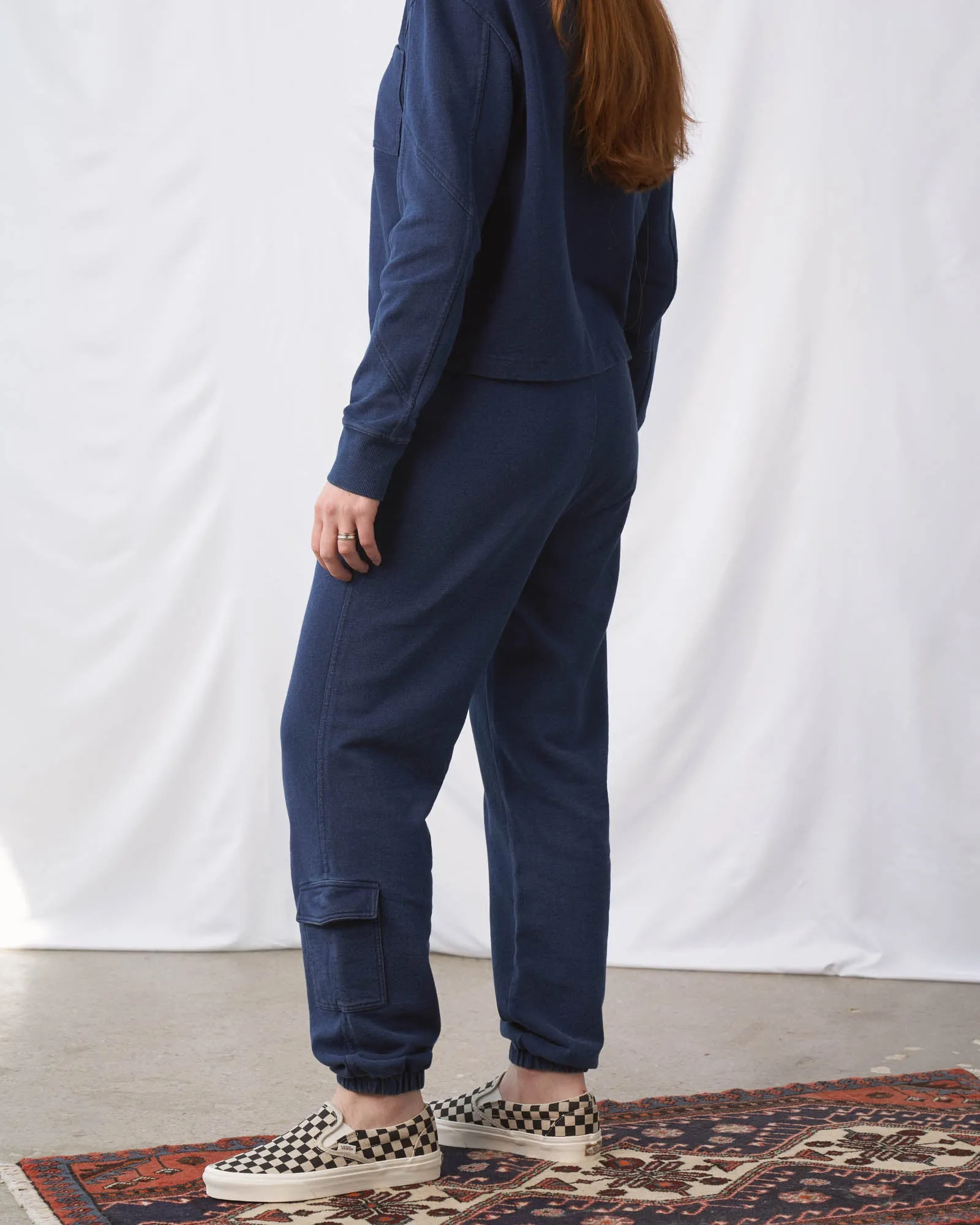 Organic Indigo Utility Sweatpant