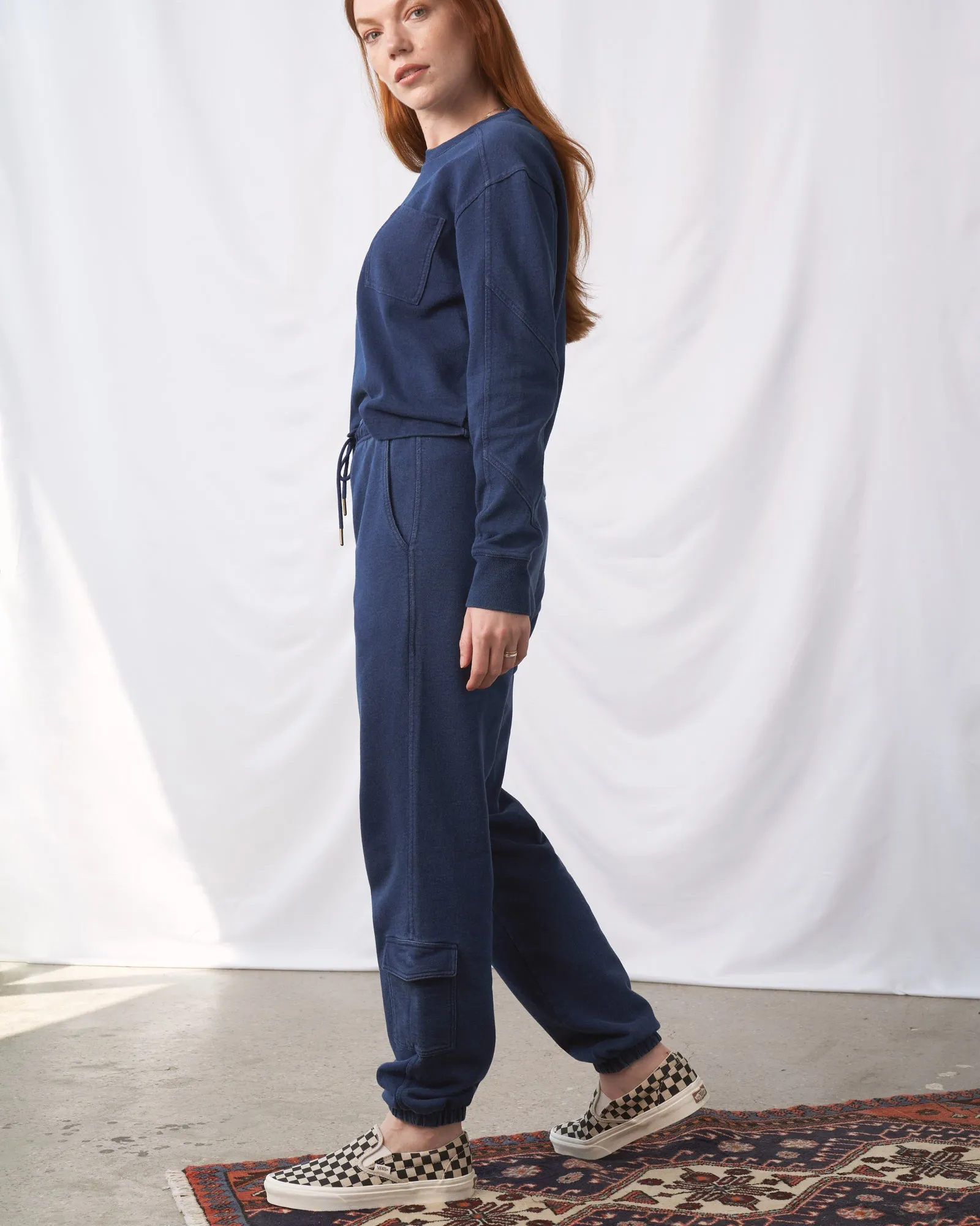 Organic Indigo Utility Sweatpant