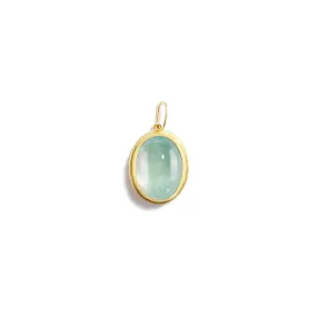 Oval Aquamarine Pendant