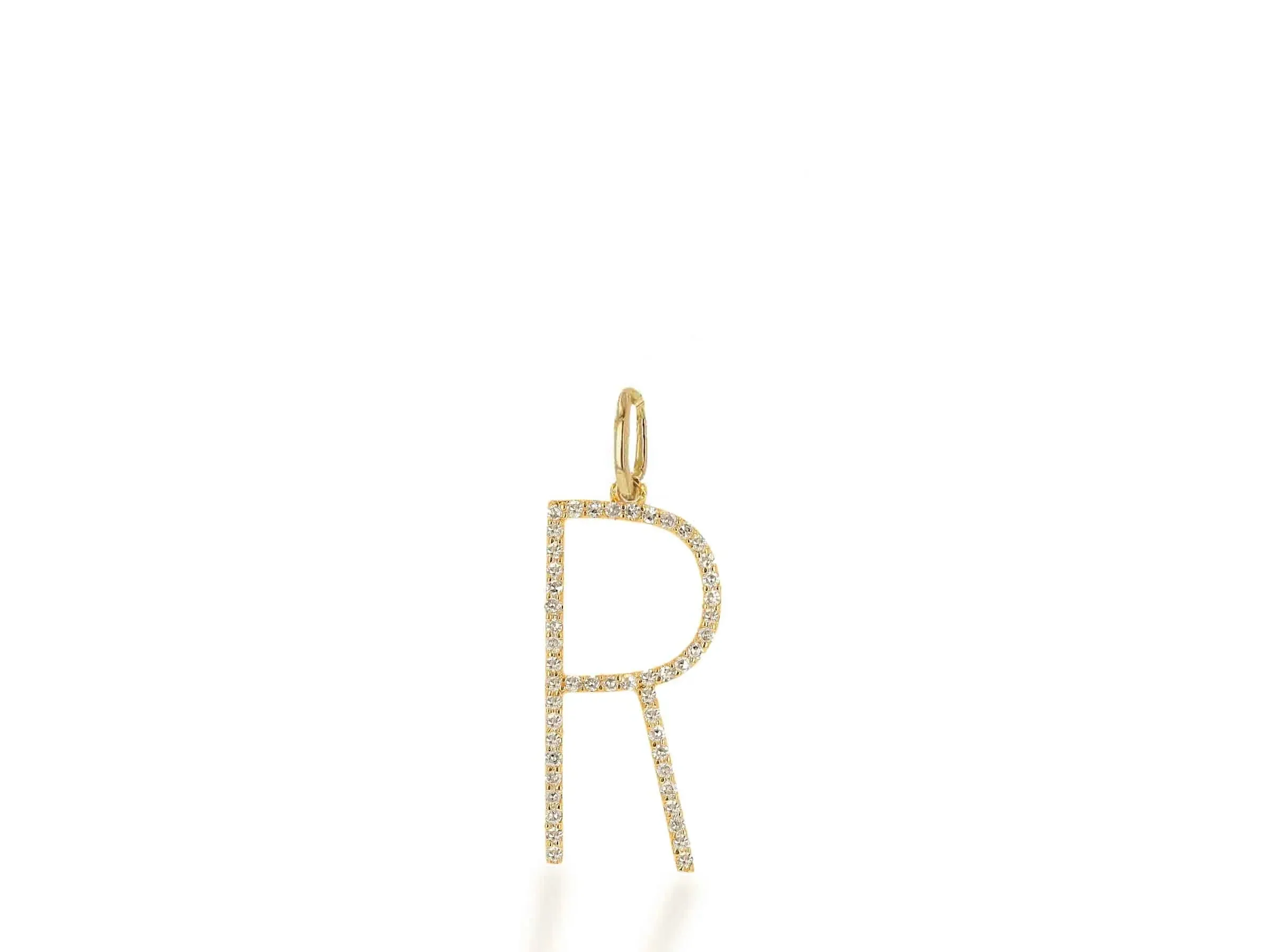 Oversized Diamond Letter Charm Only