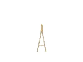 Oversized Diamond Letter Charm Only