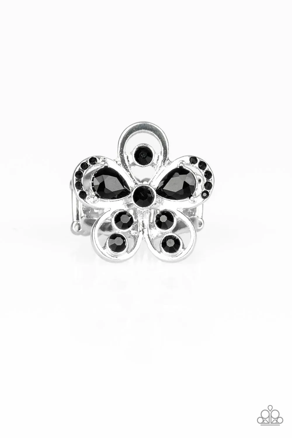 Paparazzi Accessories  - Gardens Of Grandeur #RBS1/B2 - Silver Ring