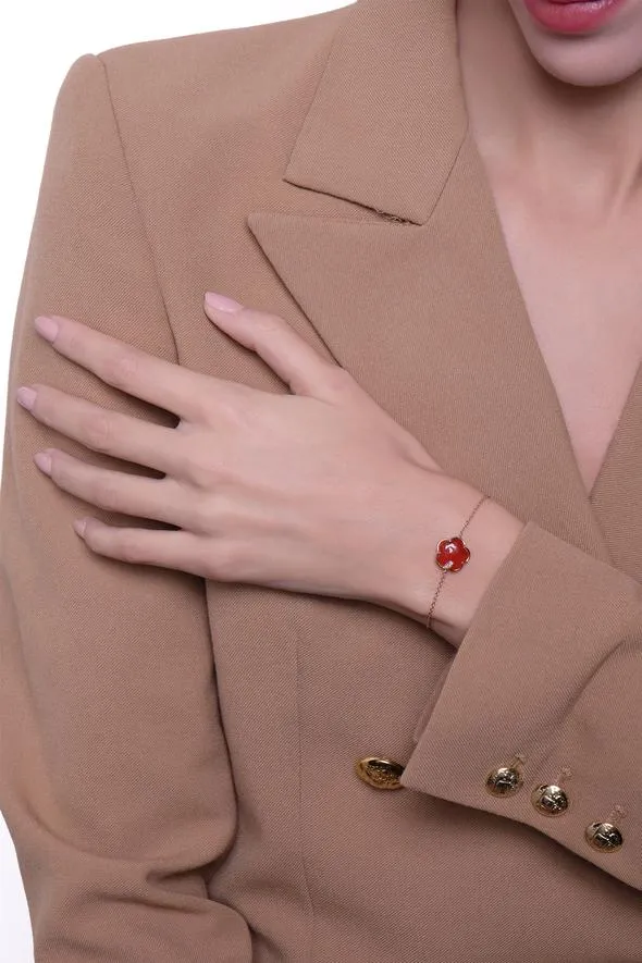 Pasquale Bruni - Petit Joli - Bracelet, 18k Rose Gold with Carnelian and Diamonds