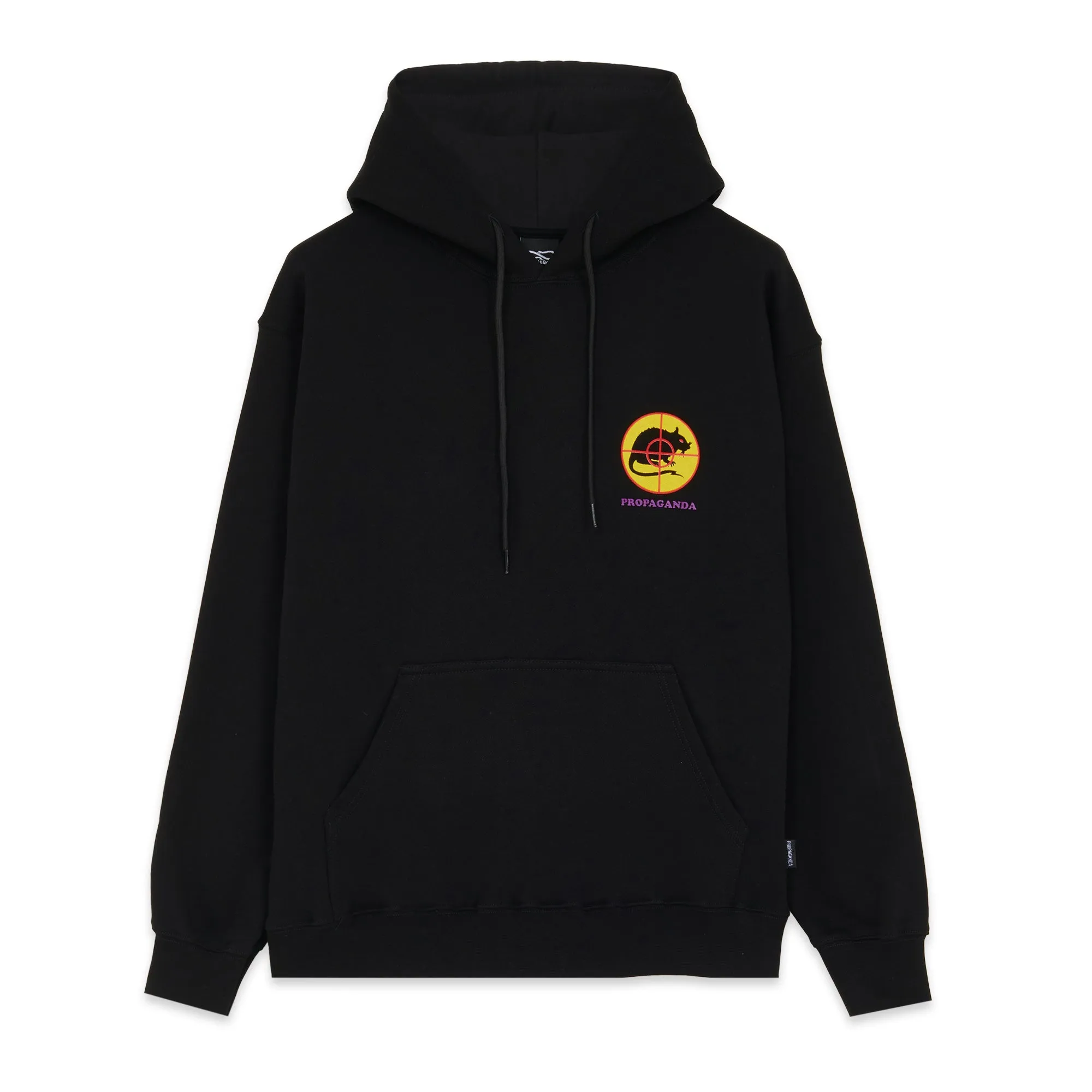 Propaganda sweatshirt with hood and kangaroo pocket Trash Hoodie 22FWPRFE758-01 black