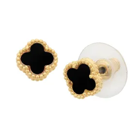 Reign Gold Jet Earring