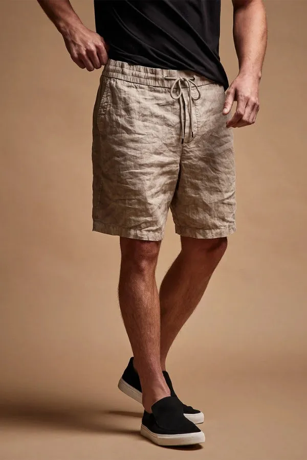 Relaxed Fit Linen Short