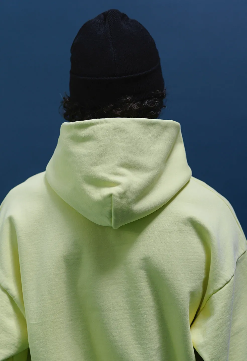 Replica Oversized Cropped Hoodie / Lemon