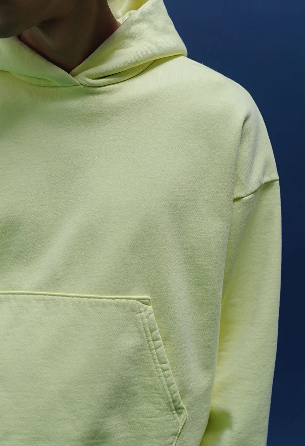 Replica Oversized Cropped Hoodie / Lemon