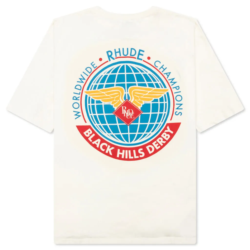 Rhude Worldwide Tee - Vintage White