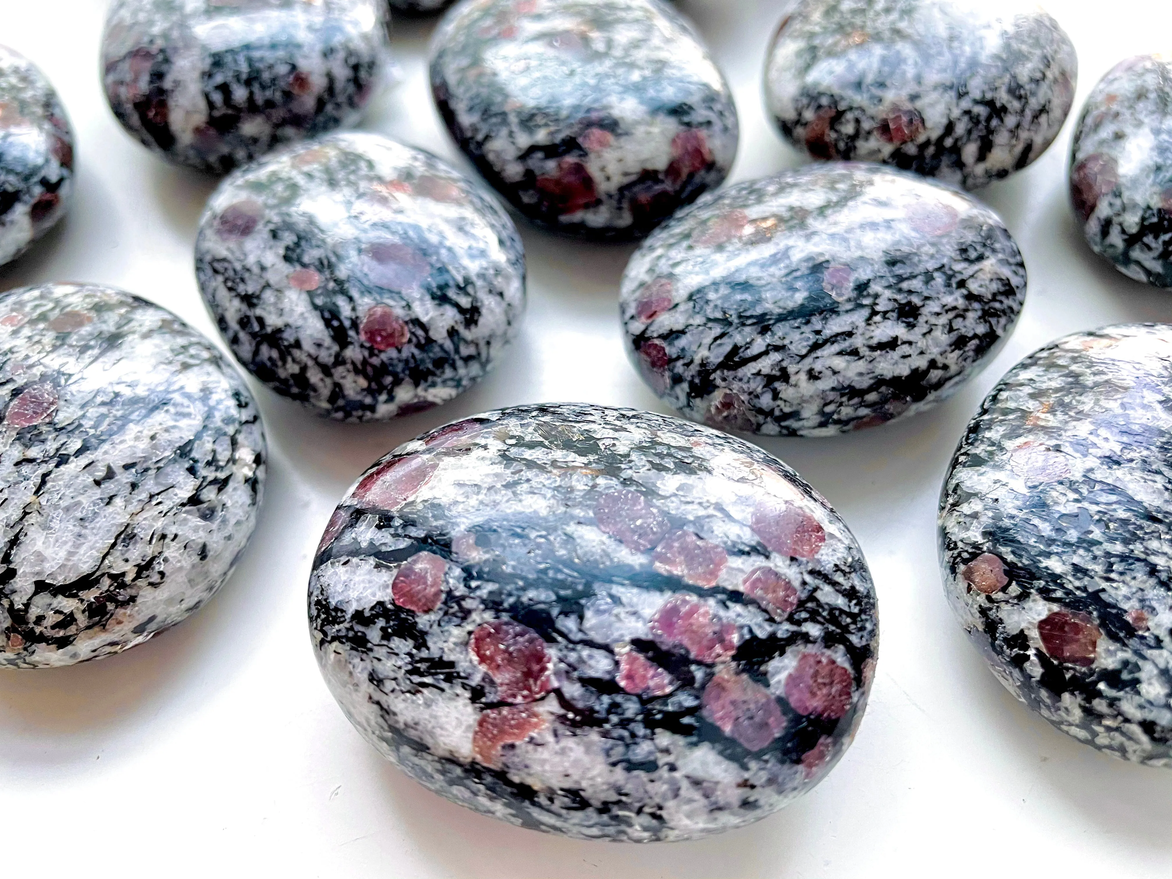 Ruby Spinel Palm Stones