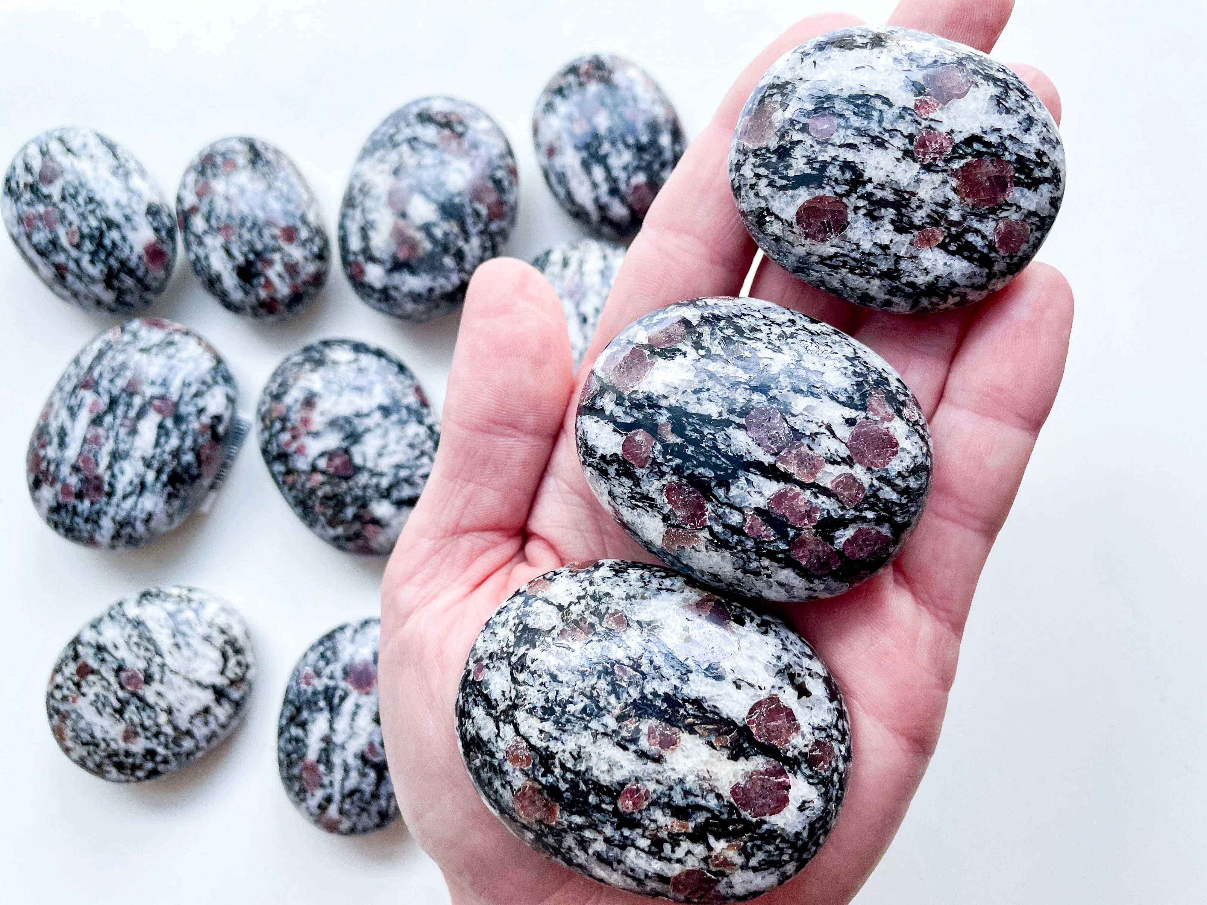 Ruby Spinel Palm Stones