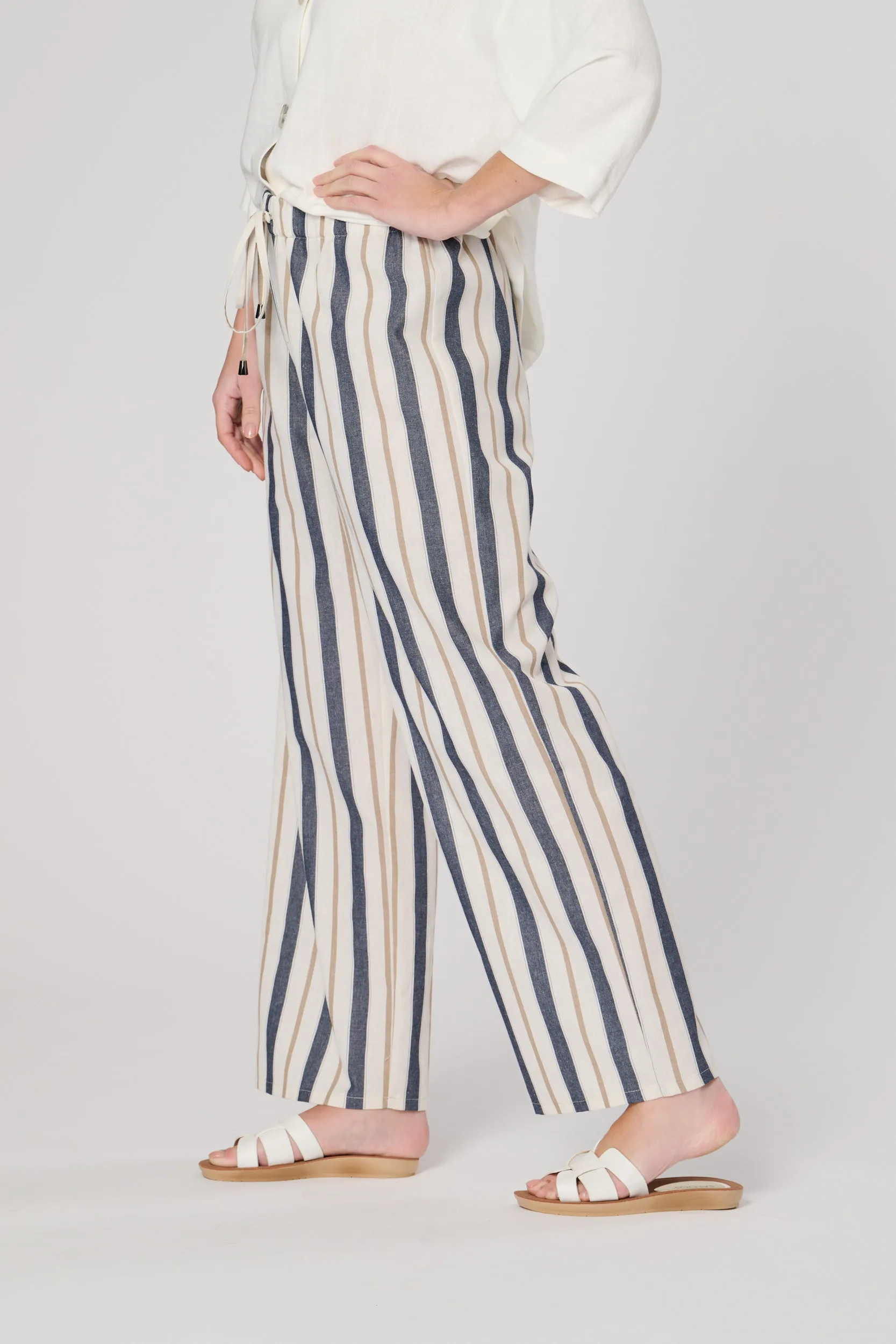 Saloos Stripy Trousers with Drawstring