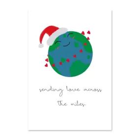  Sending Love Across The Miles  Pack of 10 - Christmas Card