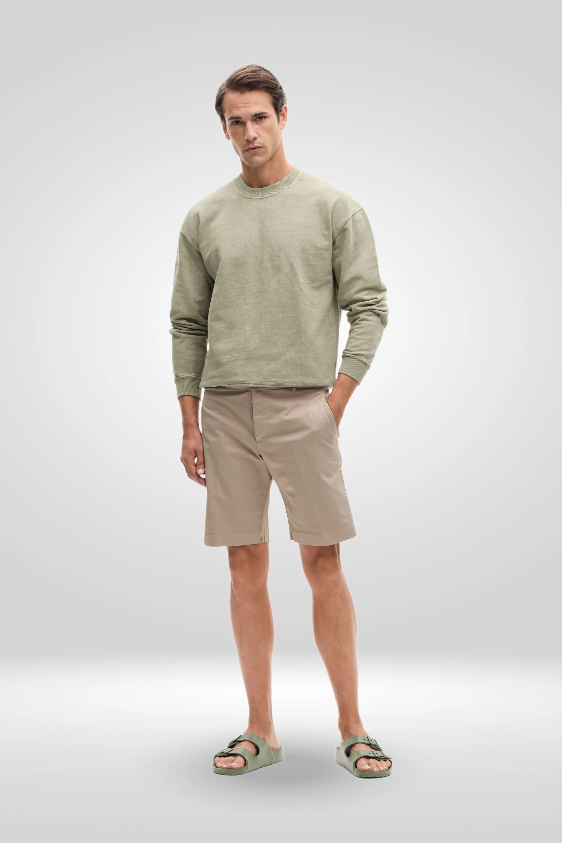 Short Chino Comfort Garment Dyed for Man 001U 3822