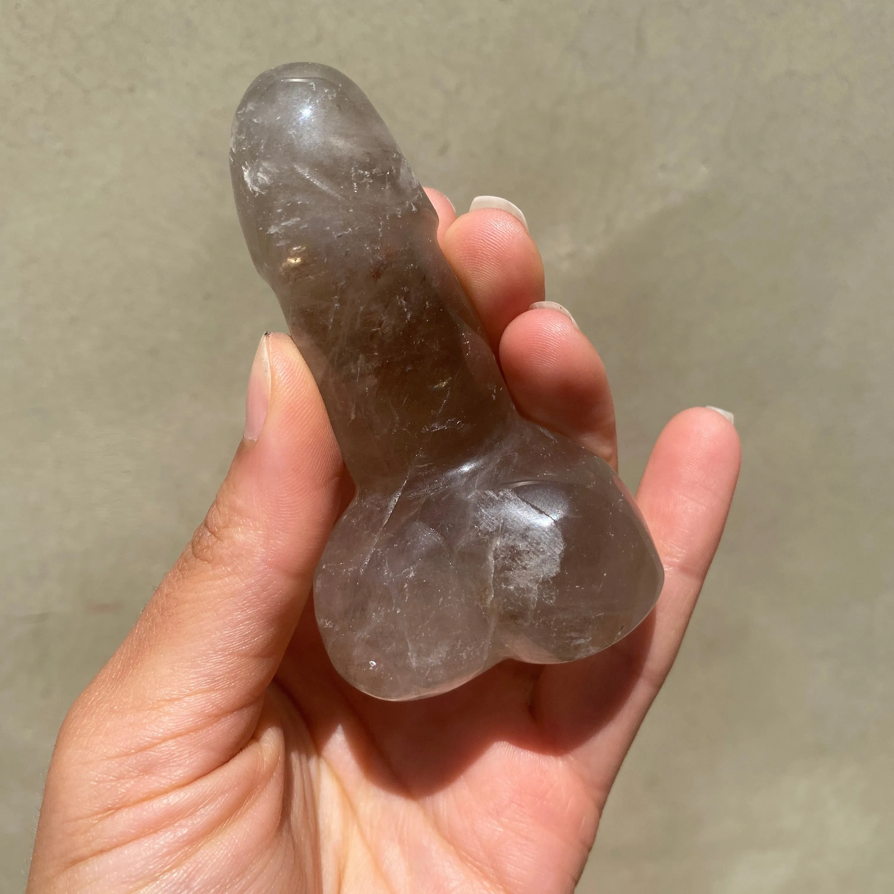 Small Smoky Quartz Phallus 3 Inch