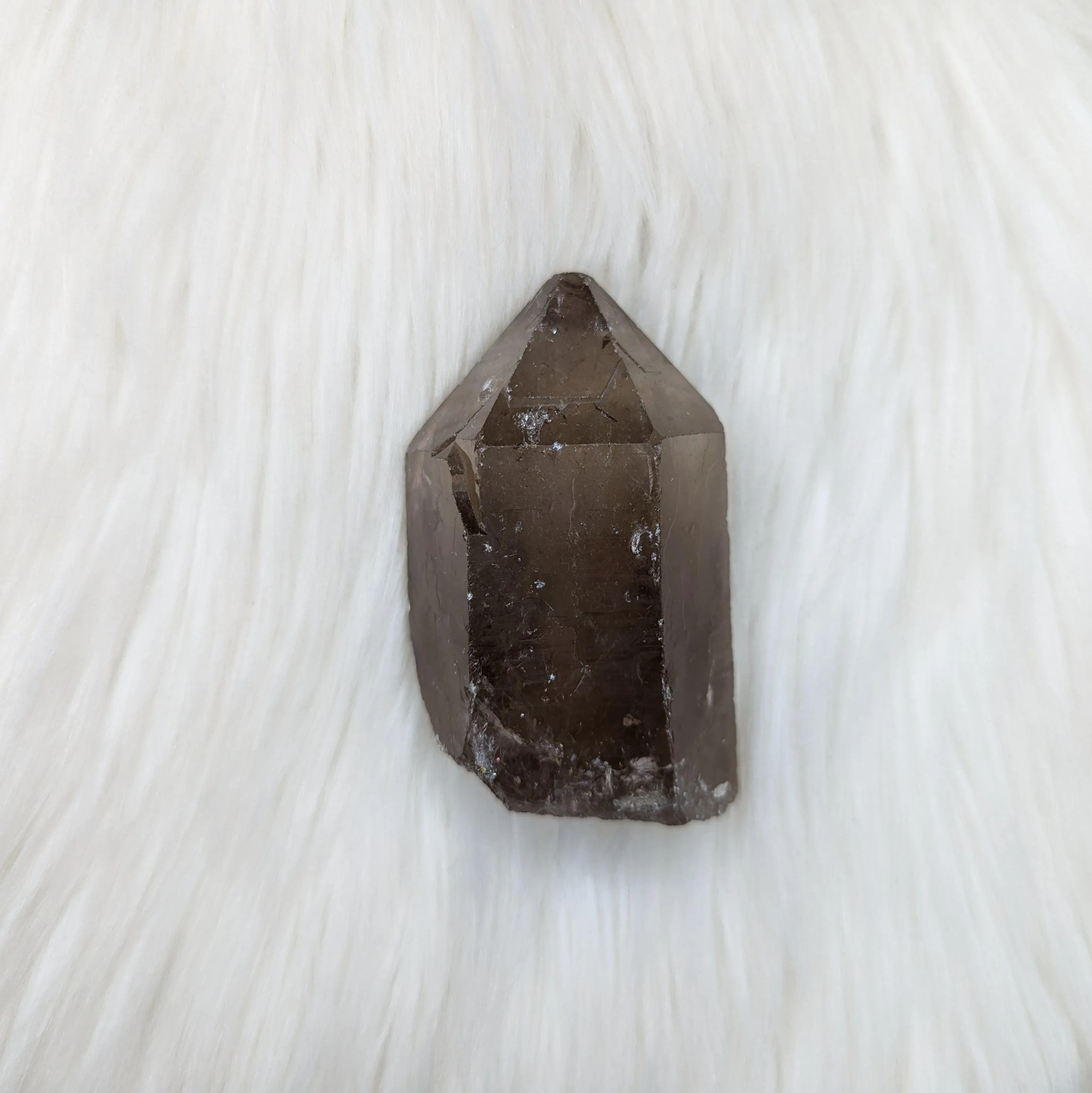 Smoky Quartz Rough Point from Zambia ~Spiritually Stabilizing Point ~