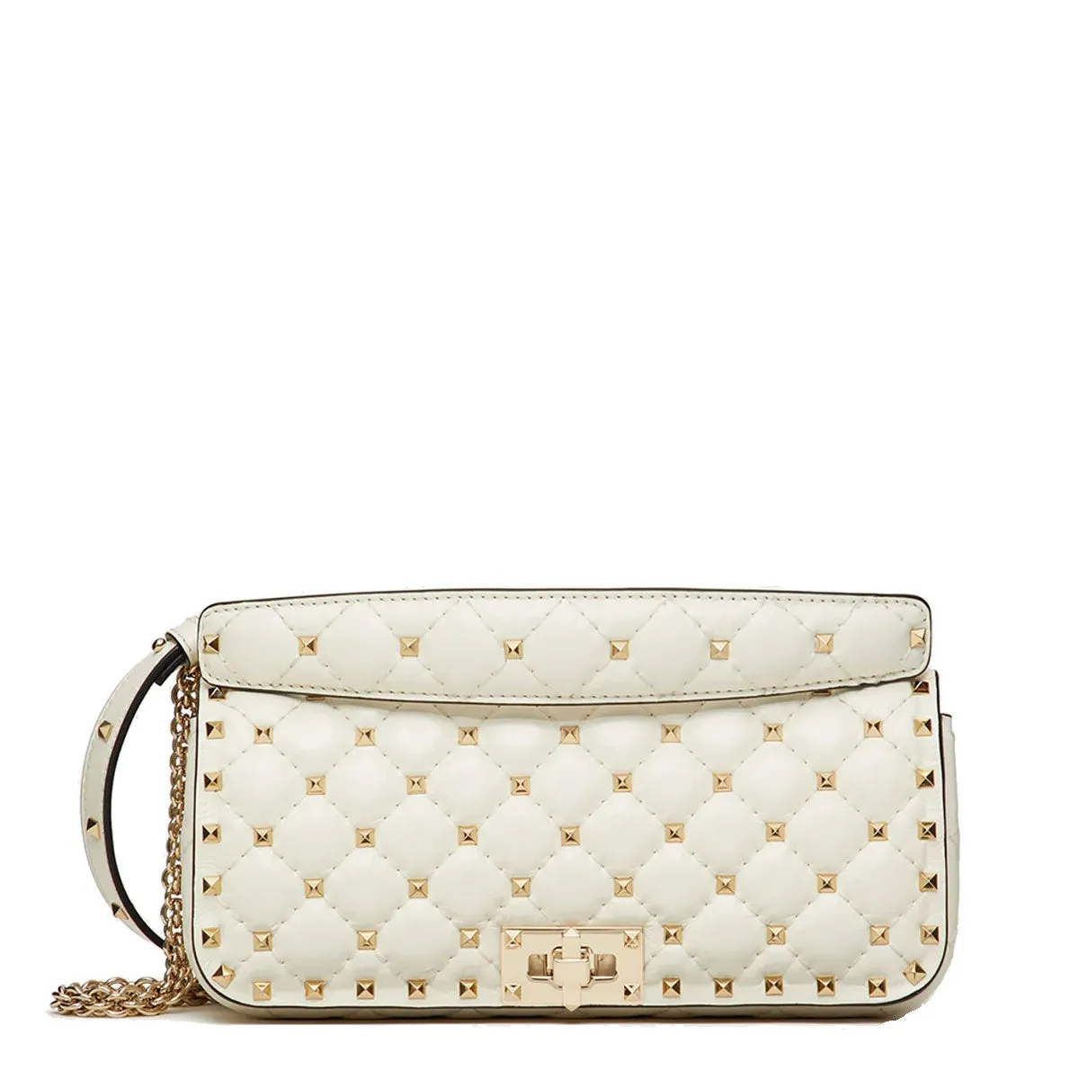 Spike Baguette Bag, Ivory