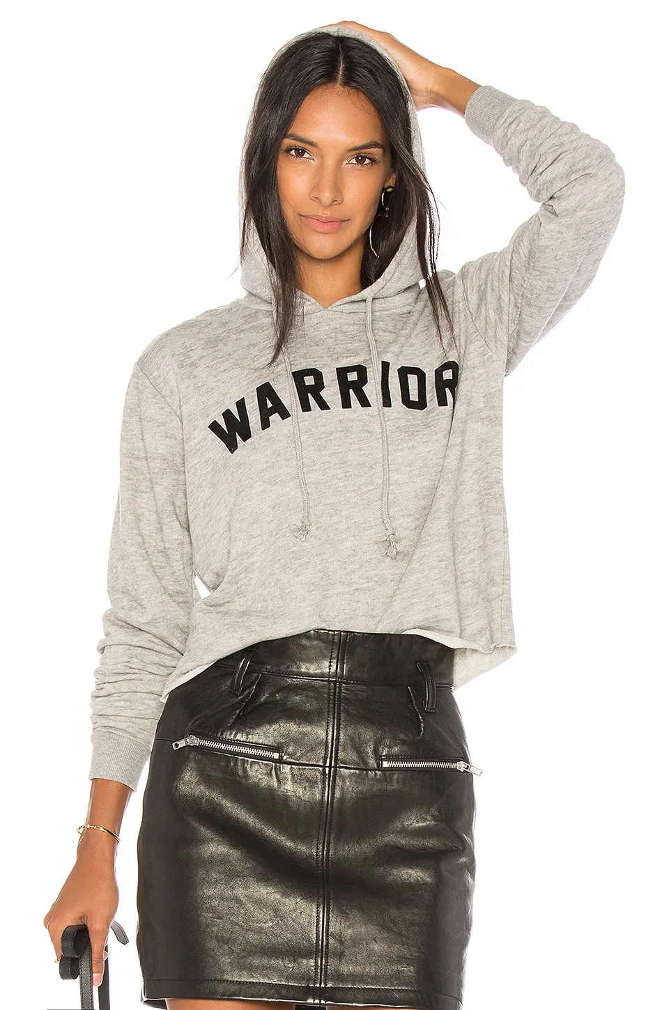 Spiritual Gangster Warrior Arch Crop Hoodie Sweater