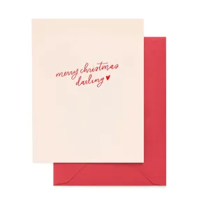 SUGAR PAPER | Merry Christmas Darling Card