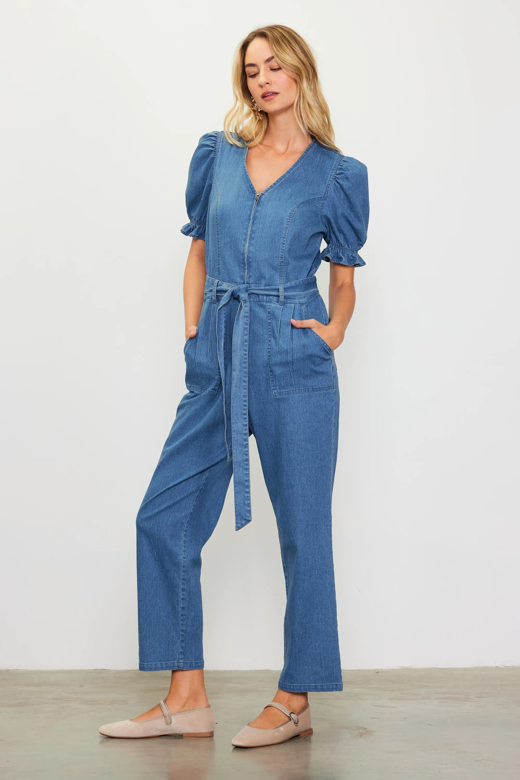 The Sutton Denim Jumpsuit