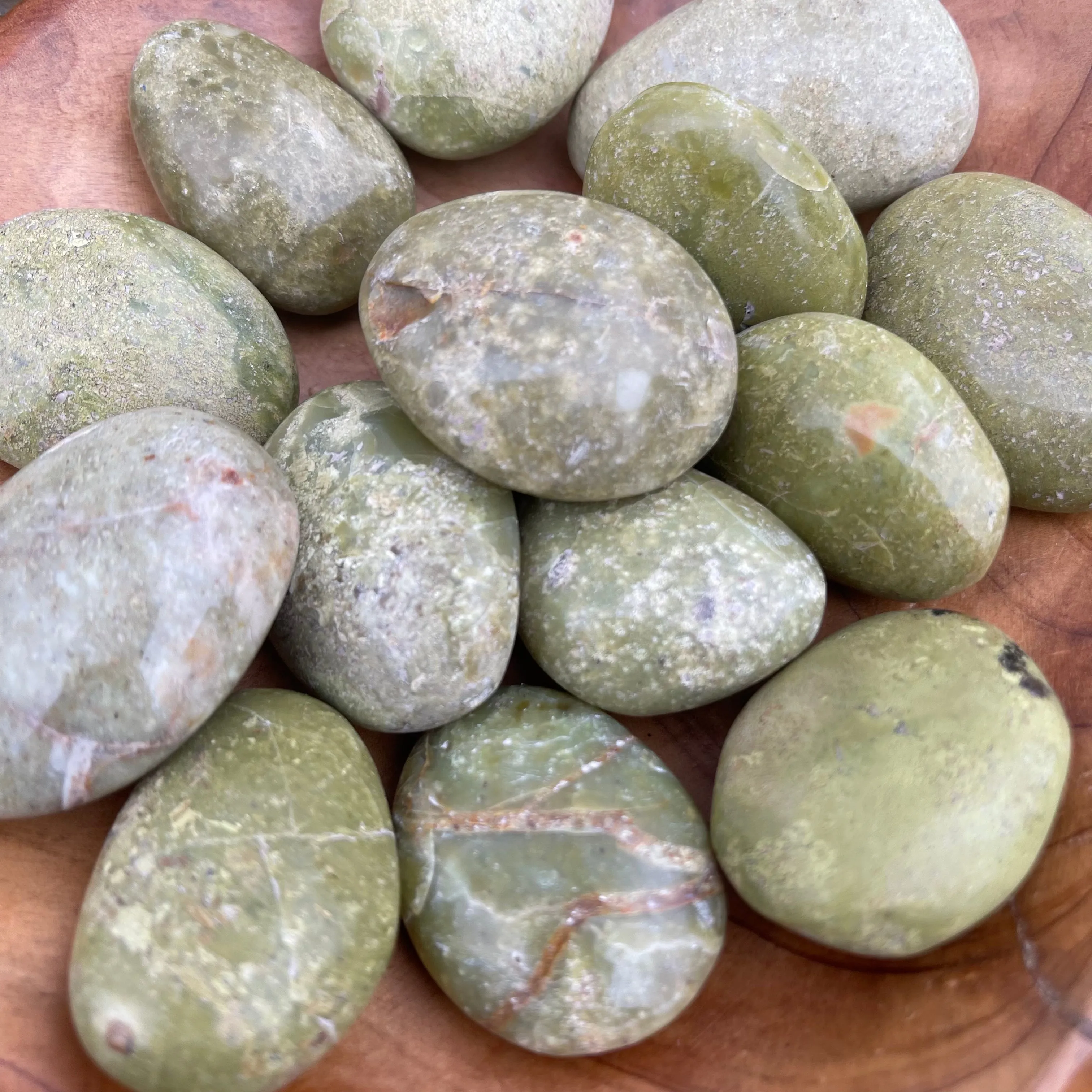 Tumbled Natural Green Opal Crystal