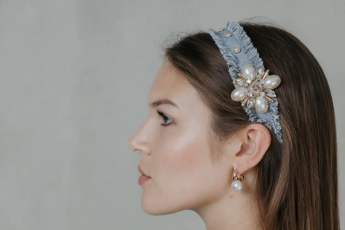 TWEED JEWEL HAIRBAND