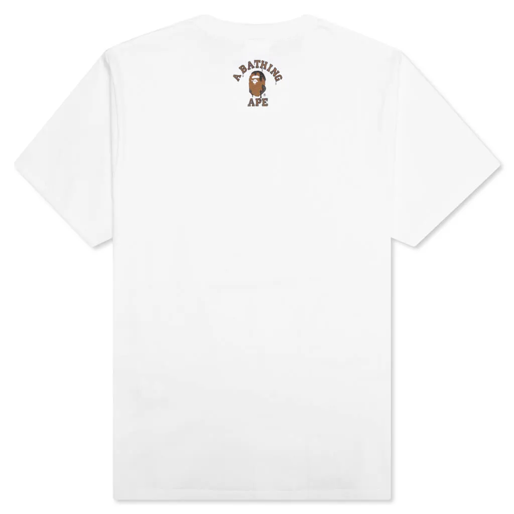 Valentine Chocolate Ape Head Tee - White