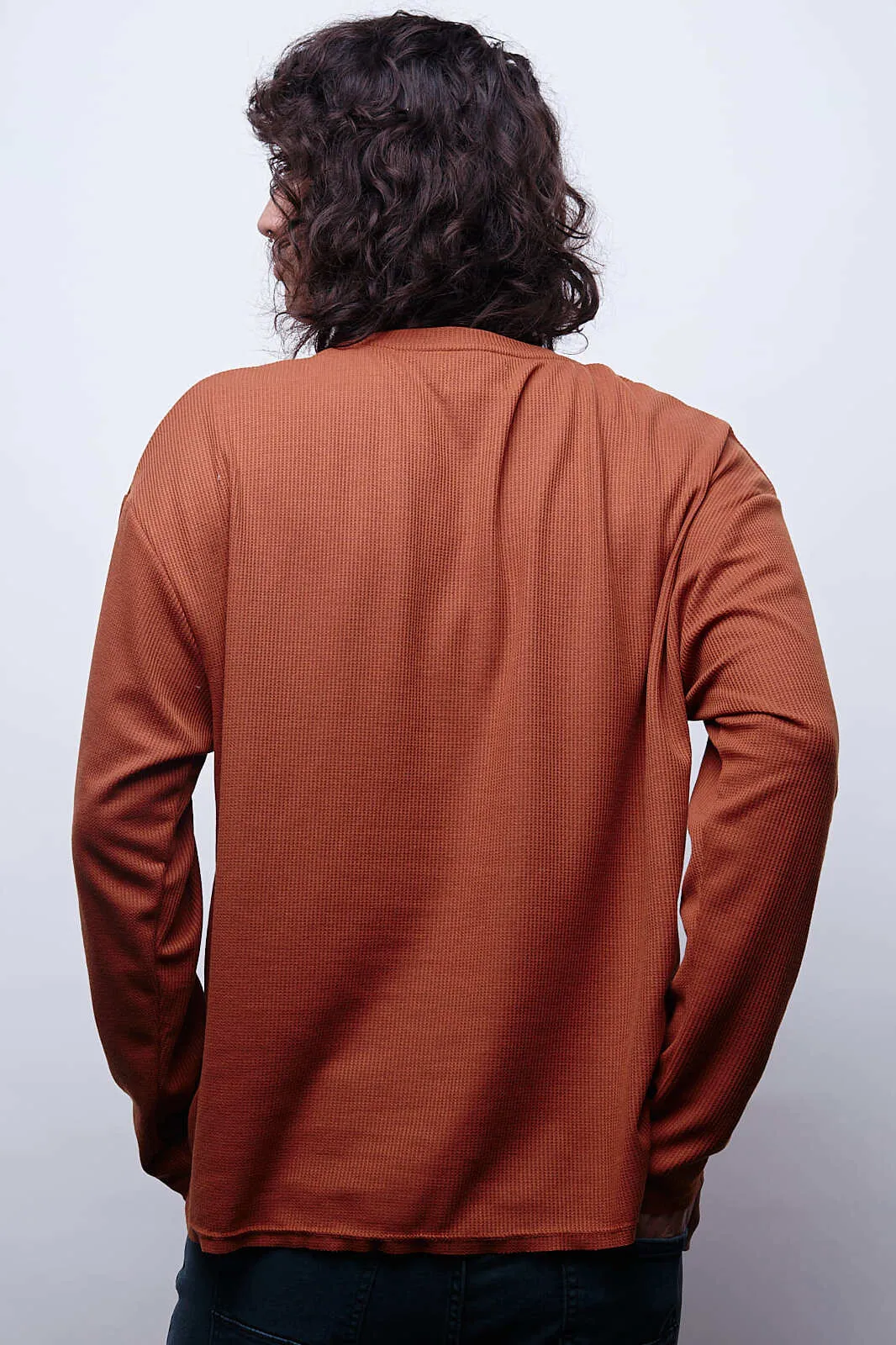 Waffer Essential Long Sleeve Tee - Lacre