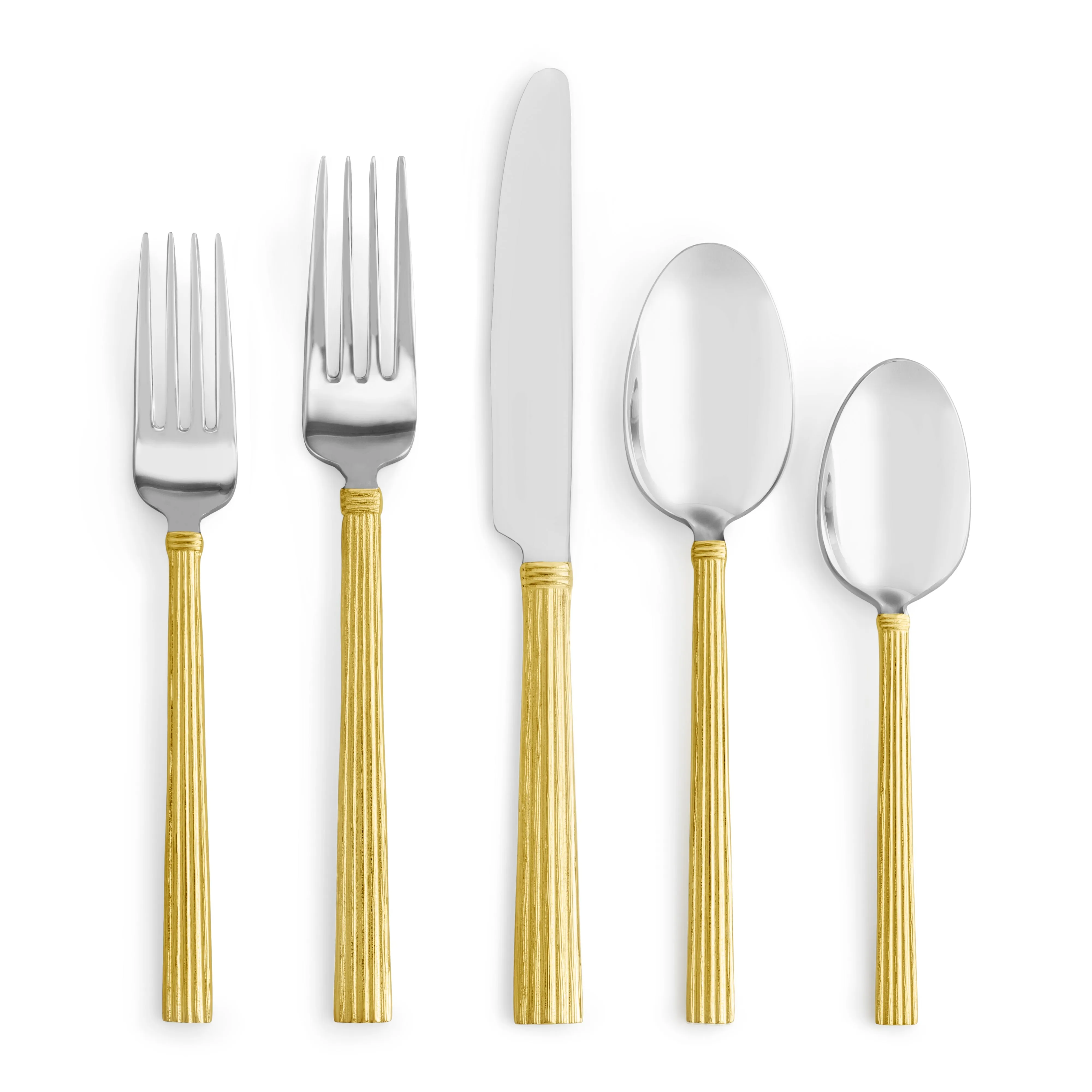 Wheat Gold 5-Piece Flatware Set