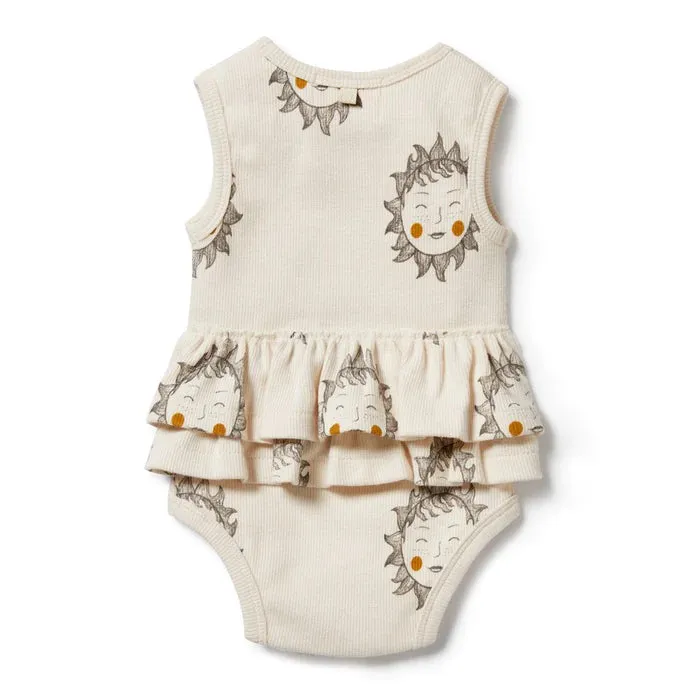 Wilson & Frenchy Shine On Me Organic Ruffle Bodysuit