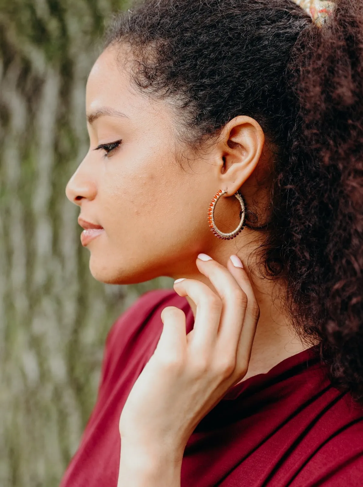 Winslow Gemstone Hoops