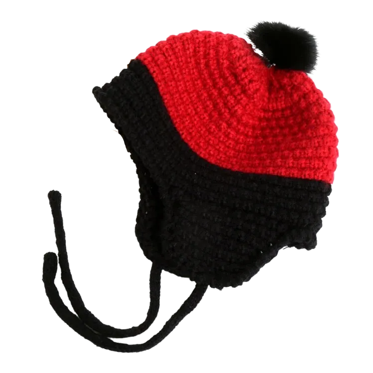 Winter Earflaps Sweater Hats Beanies Unisex Infant Toddler Cute Knitted Accessory Girls Boys Soft Warm