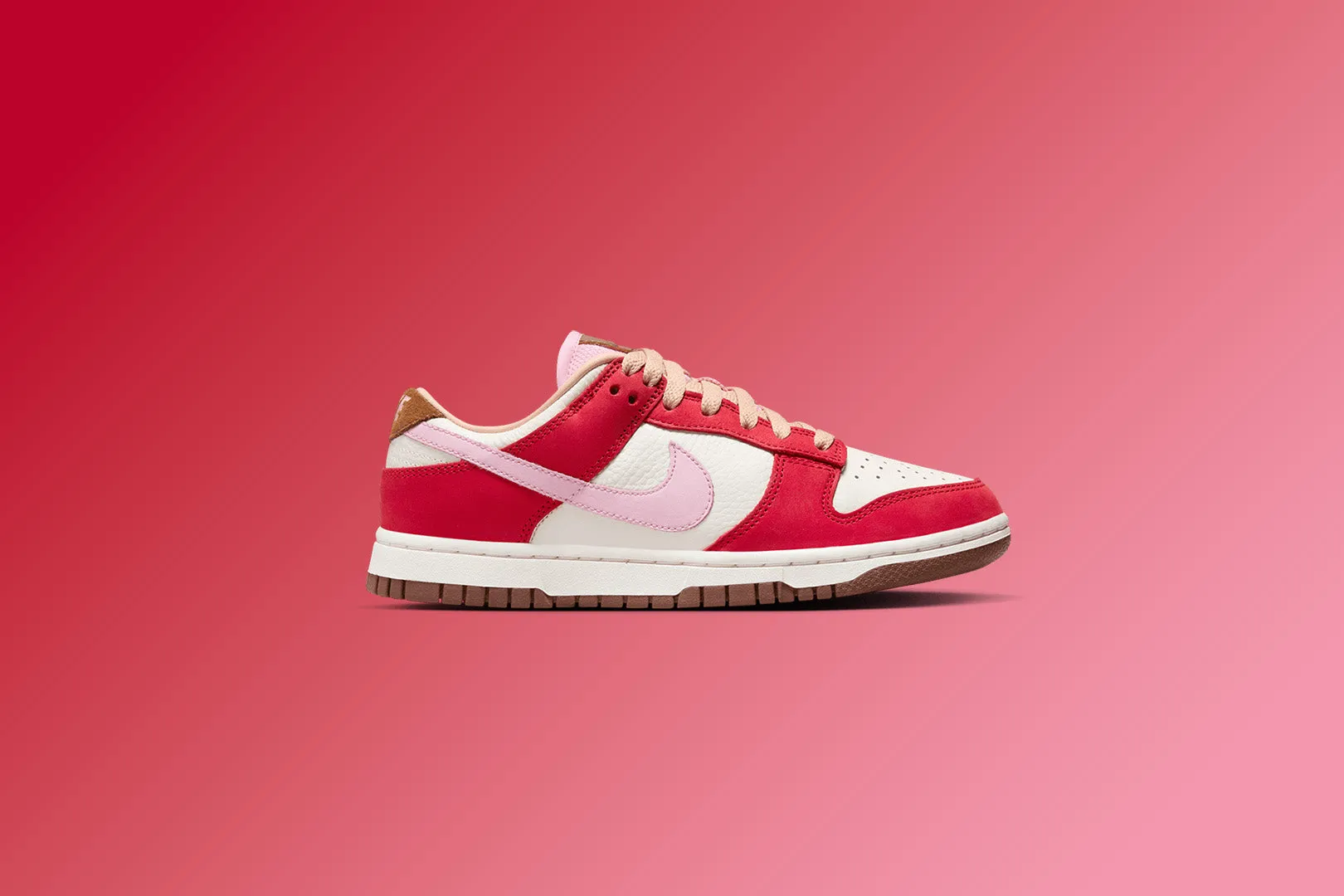 Women's Dunk Low PRM 'Bacon' - Sport Red/Sheen/Sail