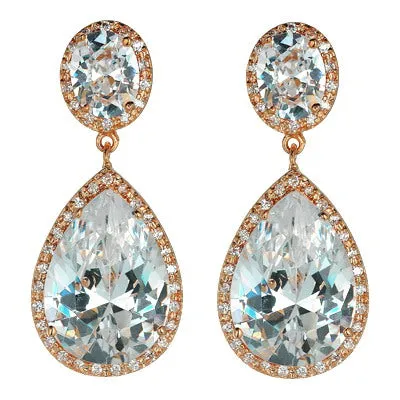 Women's Fashion CZ Bridal Wedding Earring