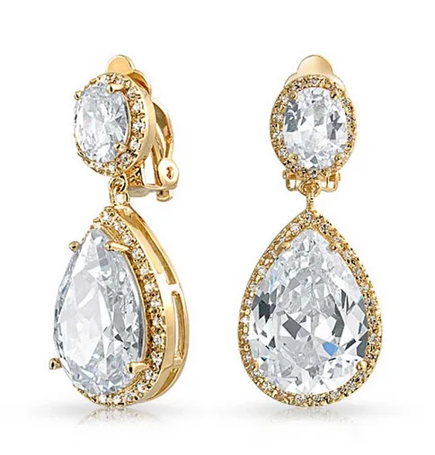 Women's Fashion CZ Bridal Wedding Earring