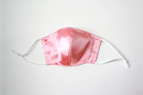 Women's Pastel Pink Silk Face Mask