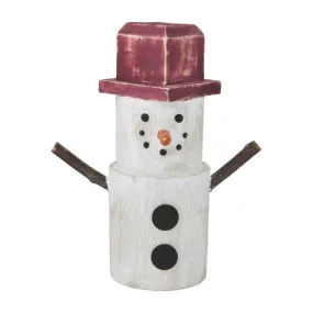 Wood Snowman Sitter - Small