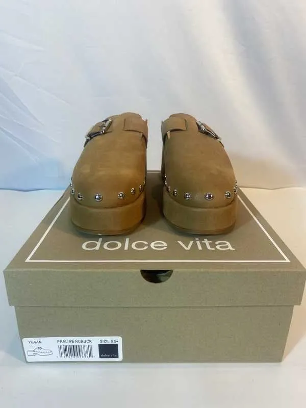 YEVAN CLOGS PRALINE NUBUCK - re:vita